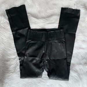 SPRWMN black straight leg leather pants XS